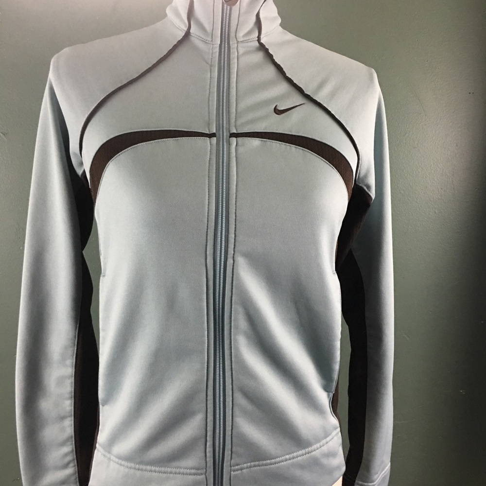 EUC Mint Green/Brown Lightweight Nike jacket